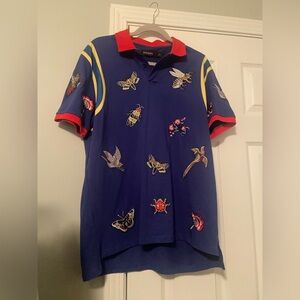 Hudson Outerwear Polo Shirt with Apliques, Size: Large